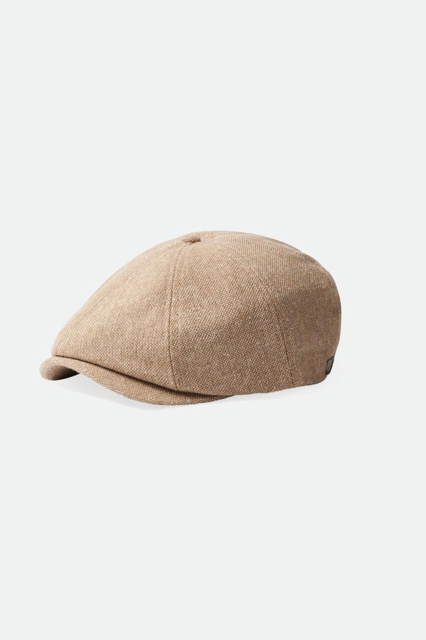 Beige Men's Brixton Brood Snap Hats | 249530-SFE