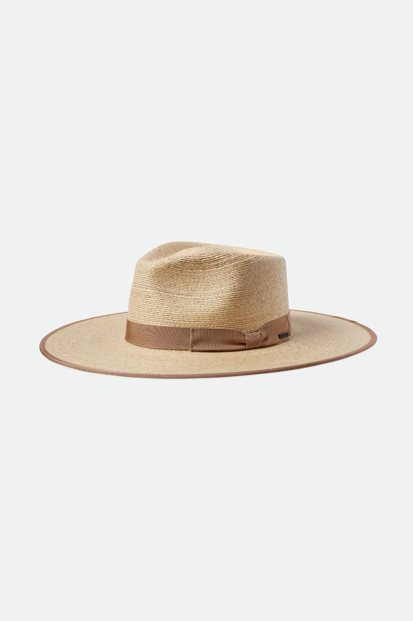 Beige Women's Brixton Jo Rancher Straw Hats | 094368-PXO