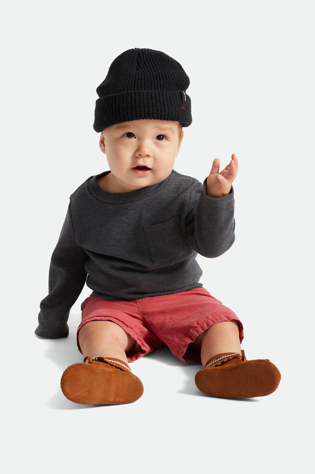 Black Men's Brixton Baby Heist Beanie | 830695-TPK