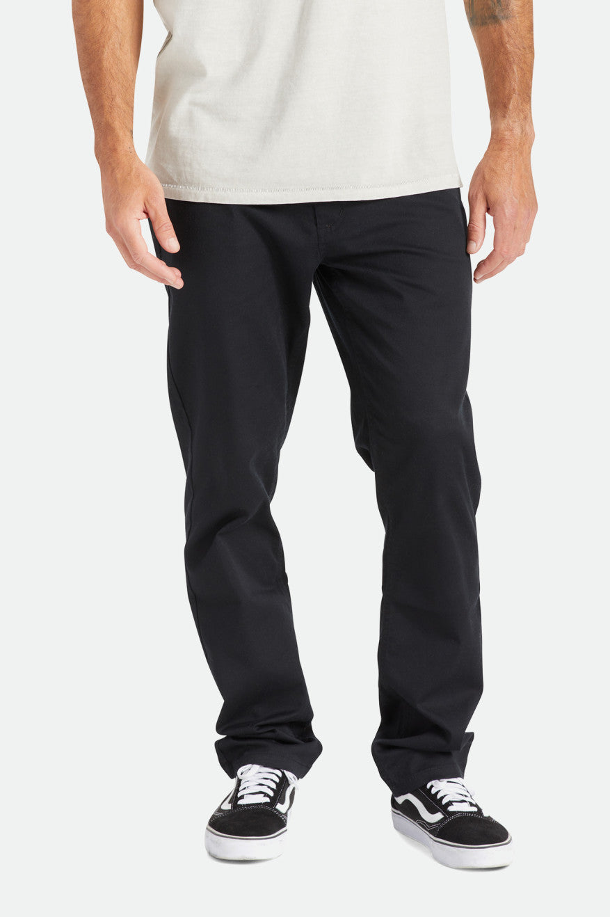 Black Men's Brixton Choice Chino Regular Pants | 327648-XUT