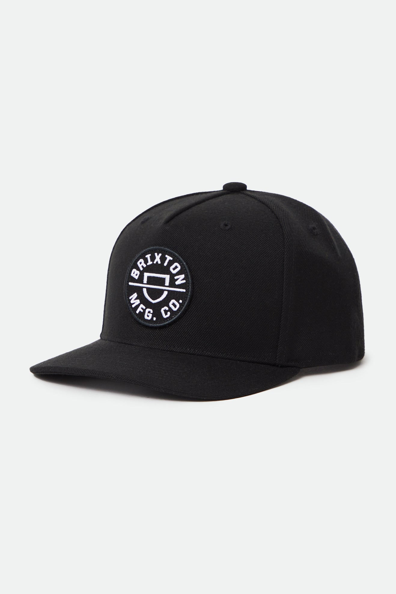 Black Men's Brixton Crest C NetPlus MP Caps | 684295-JER