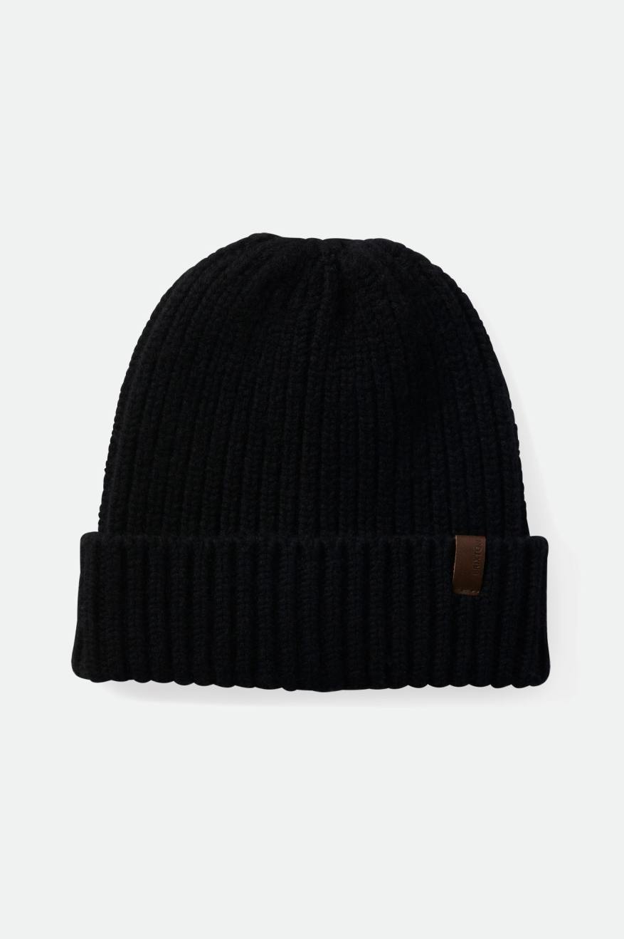 Black Men's Brixton Heist Reserve Cashmere Beanie | 614387-DNO