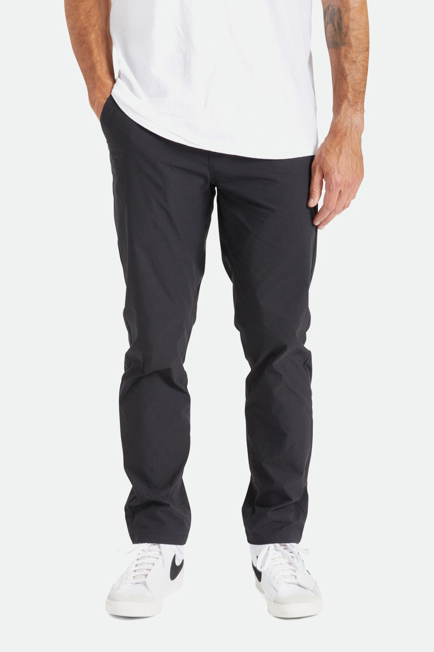 Black Men's Brixton Knox Utility Slim Pants | 680794-AFH