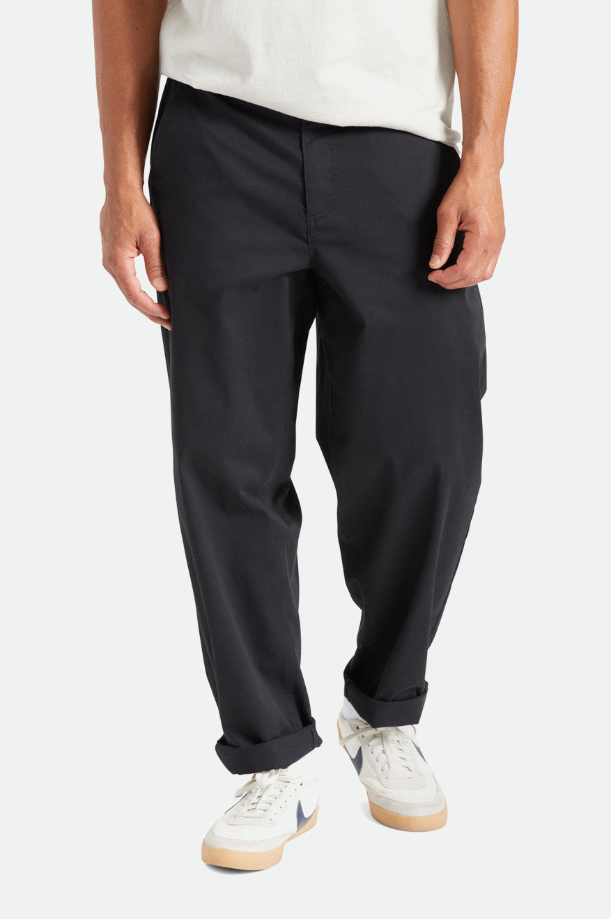 Black Men's Brixton Medina Pants | 539102-XNO