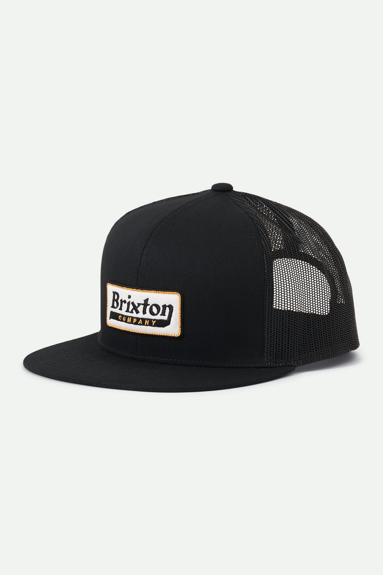 Black Men's Brixton Steadfast HP Mesh Cap Caps | 713580-BIM