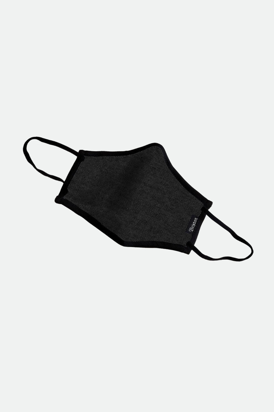 Black Unisex Brixton Antimicrobial 4-Way Stretch Face Masks | 047821-BVC