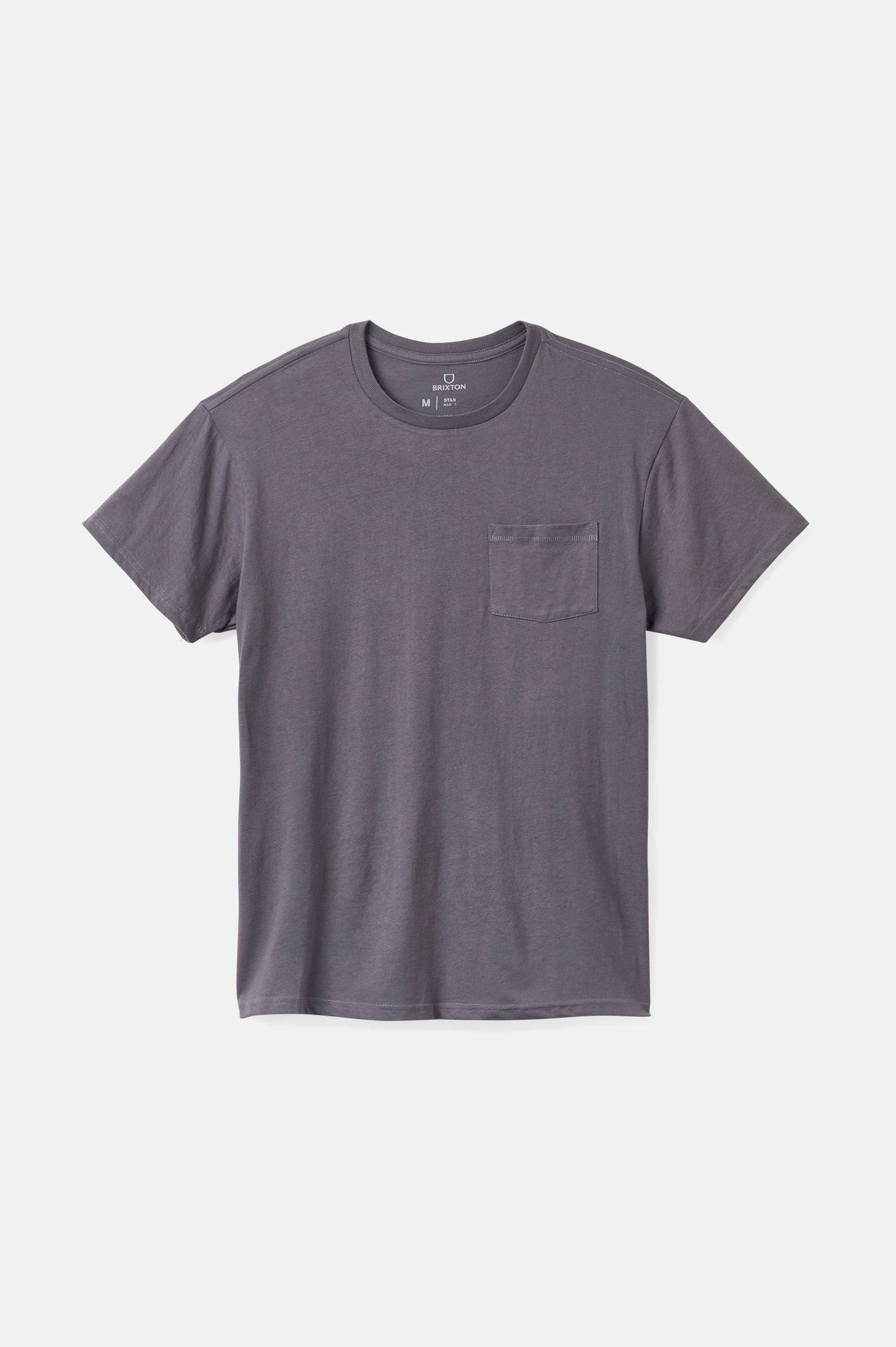 Blue Men's Brixton Basic S/S Pocket Tops | 027361-XLY