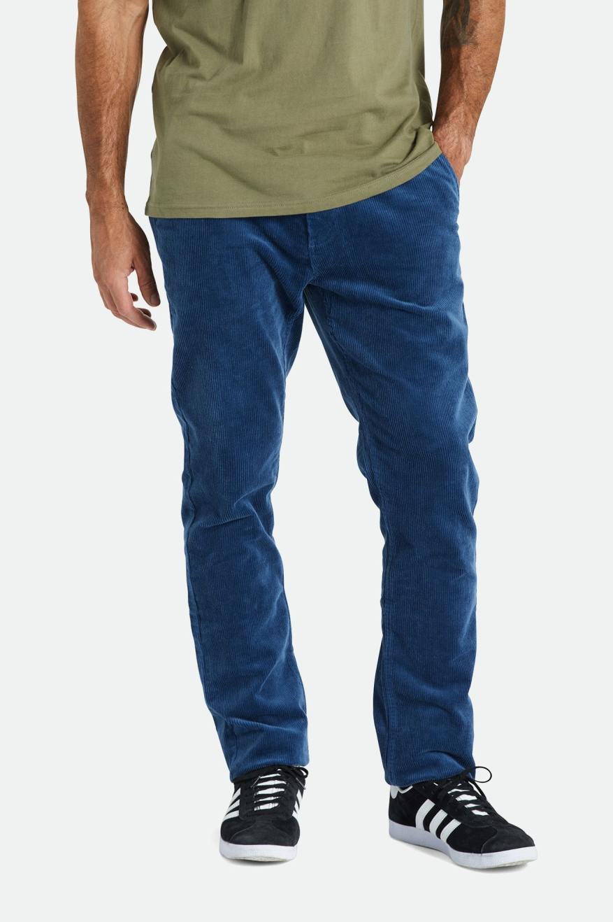 Blue Men's Brixton Choice Chino Regular Pants | 410962-TZU