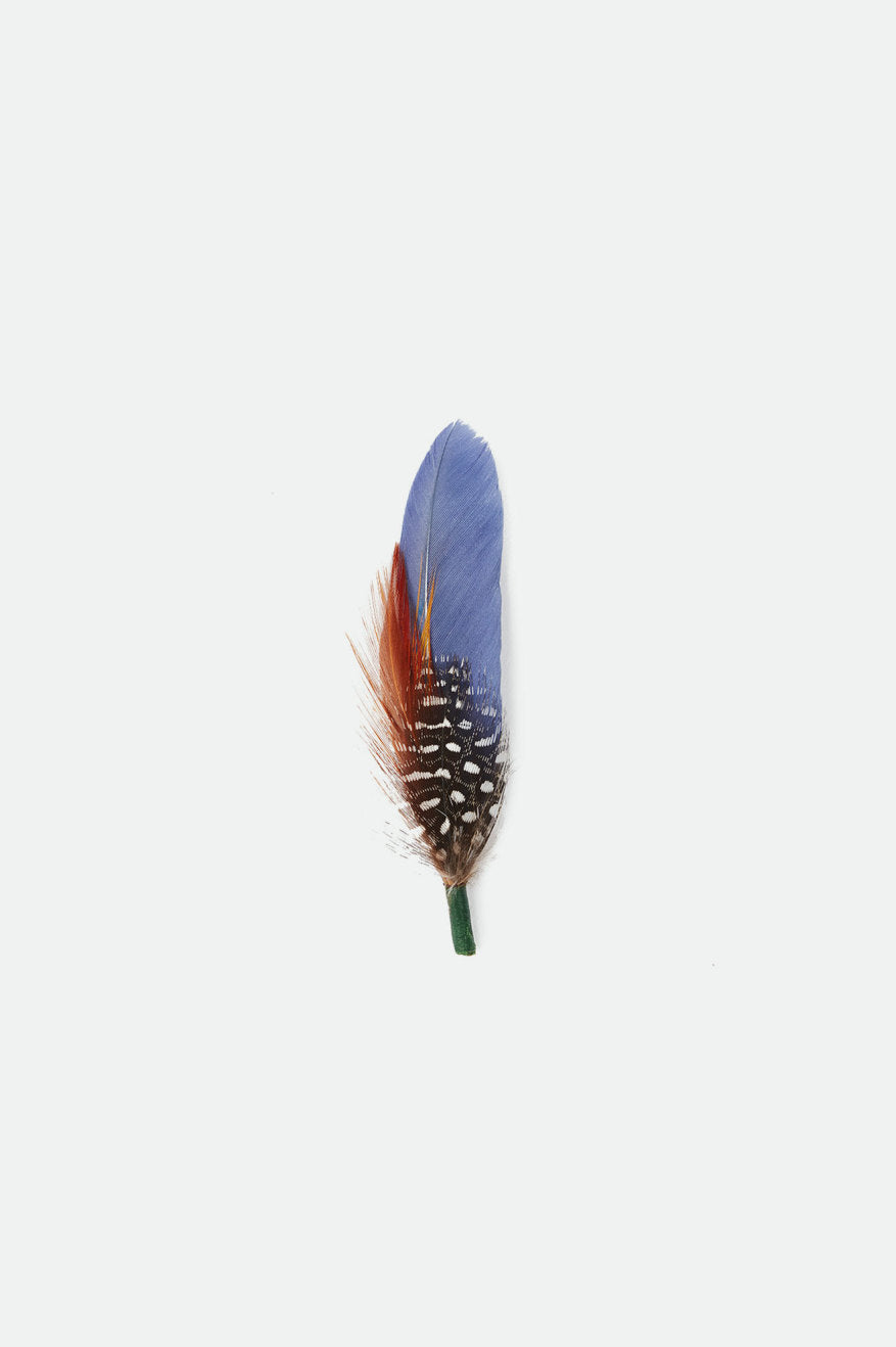 Blue Unisex Brixton Frank Universal Hat Feather Accessories | 278059-FQX