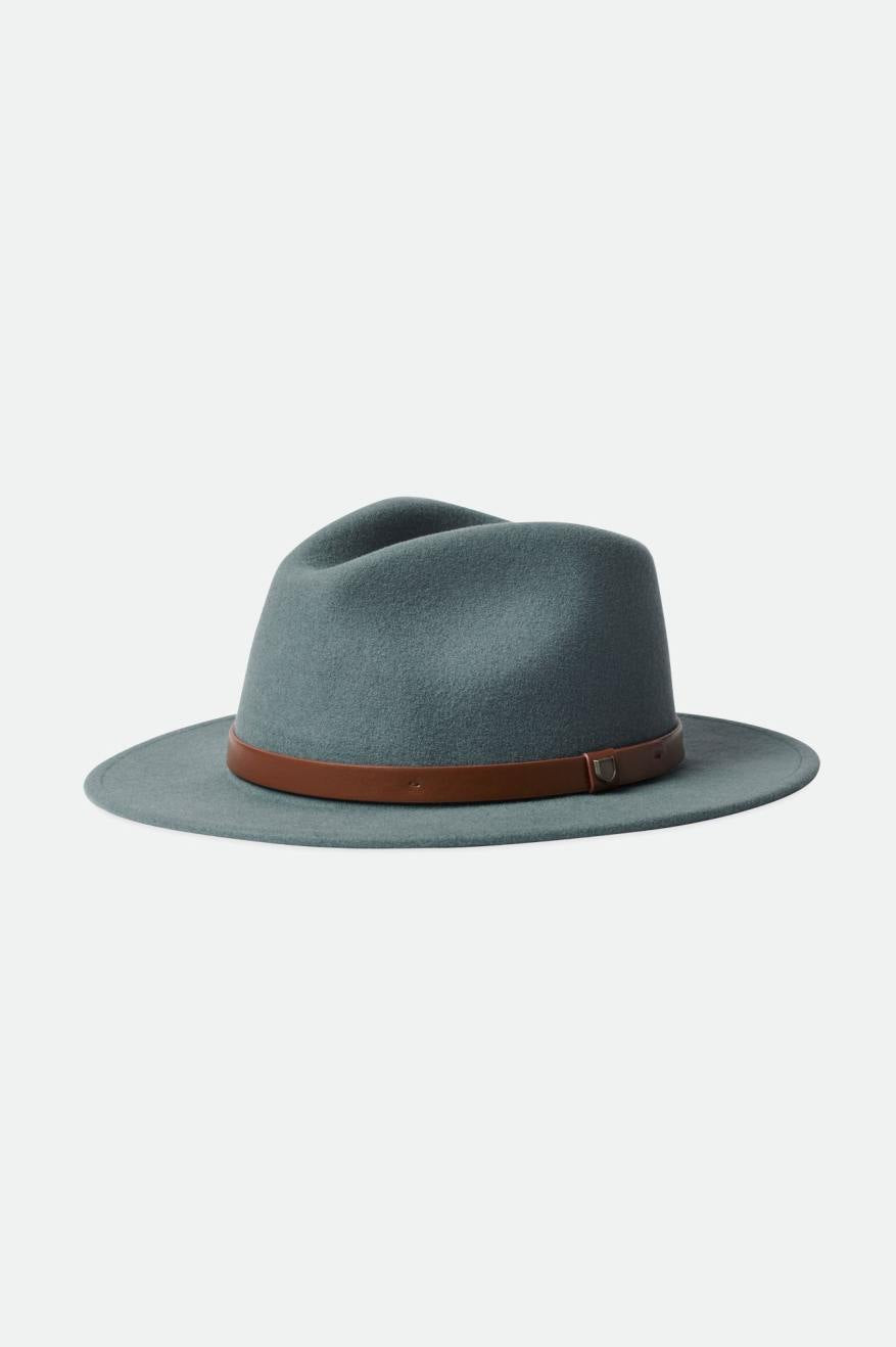 Blue Women's Brixton Messer Fedora Fedoras | 316825-QVA