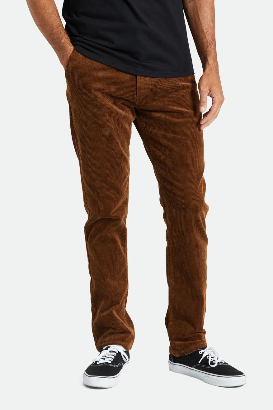 Brown Men's Brixton Choice Chino Regular Pants | 079562-VRA