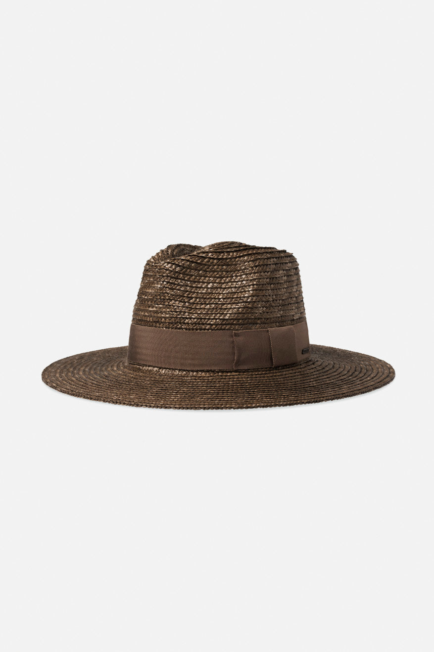 Brown Women's Brixton Joanna Straw Hats | 984026-QNJ