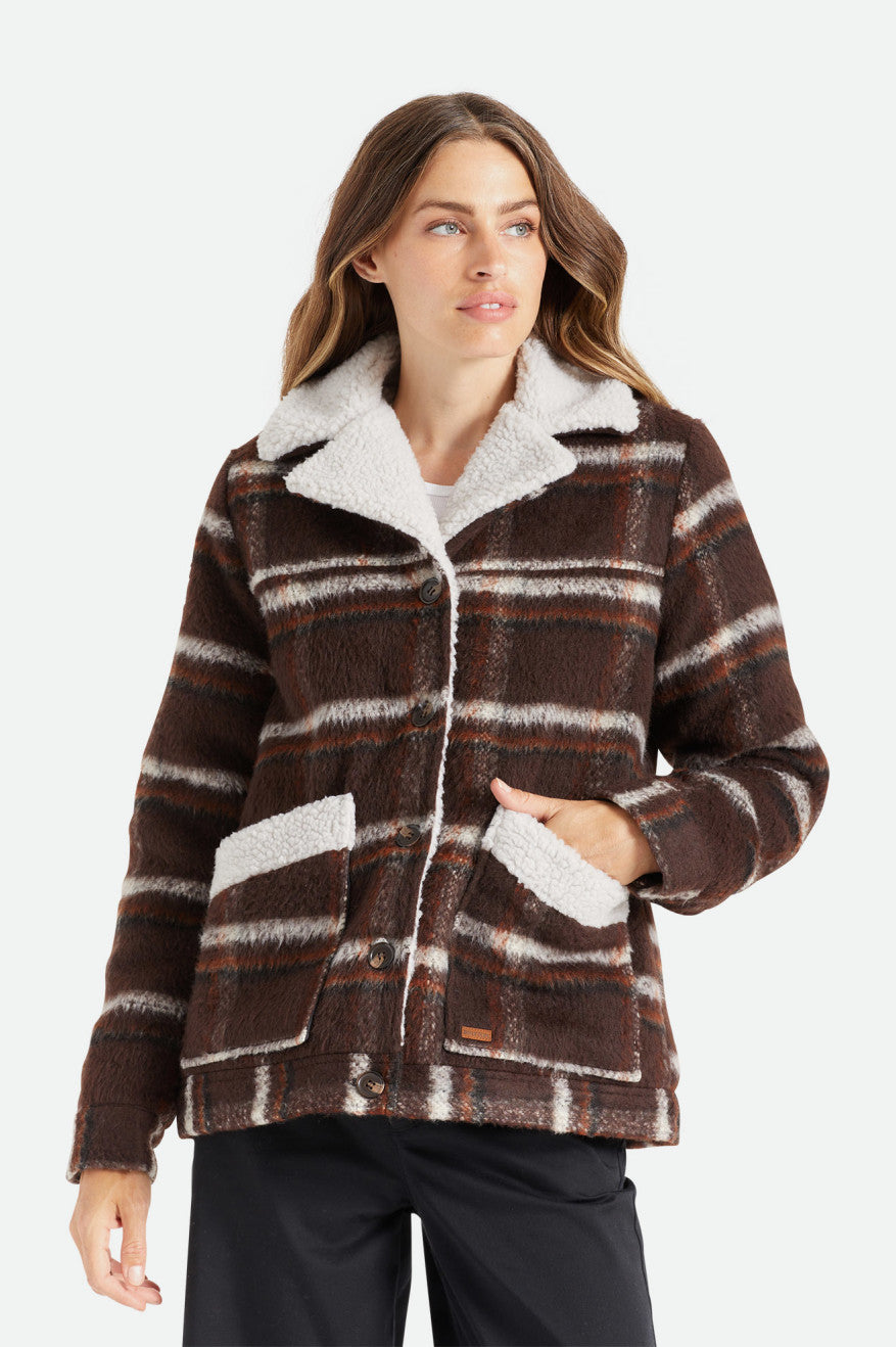 Brown Women's Brixton Nouvelle Jackets | 723598-IYQ