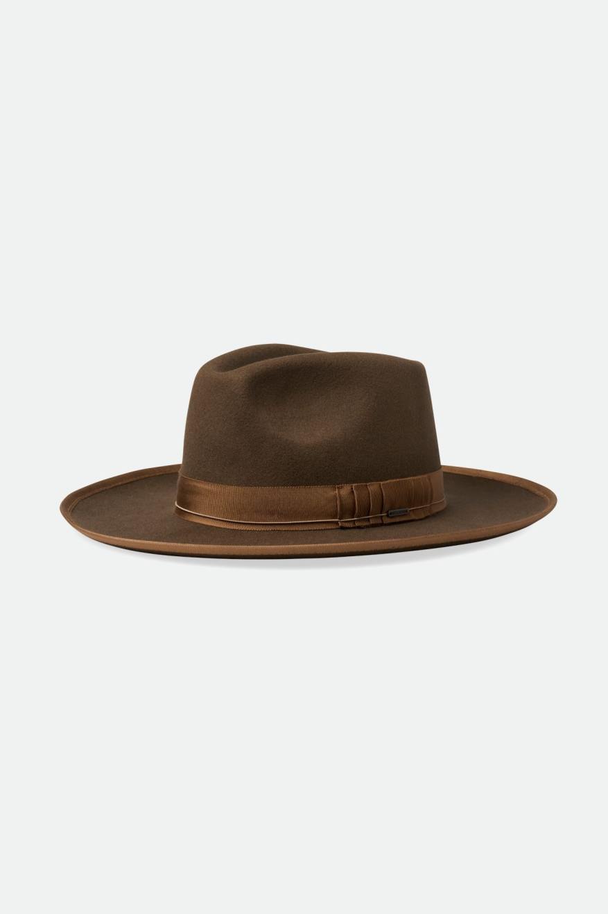 Brown Women's Brixton Reno Fedora Fedoras | 380271-NJC