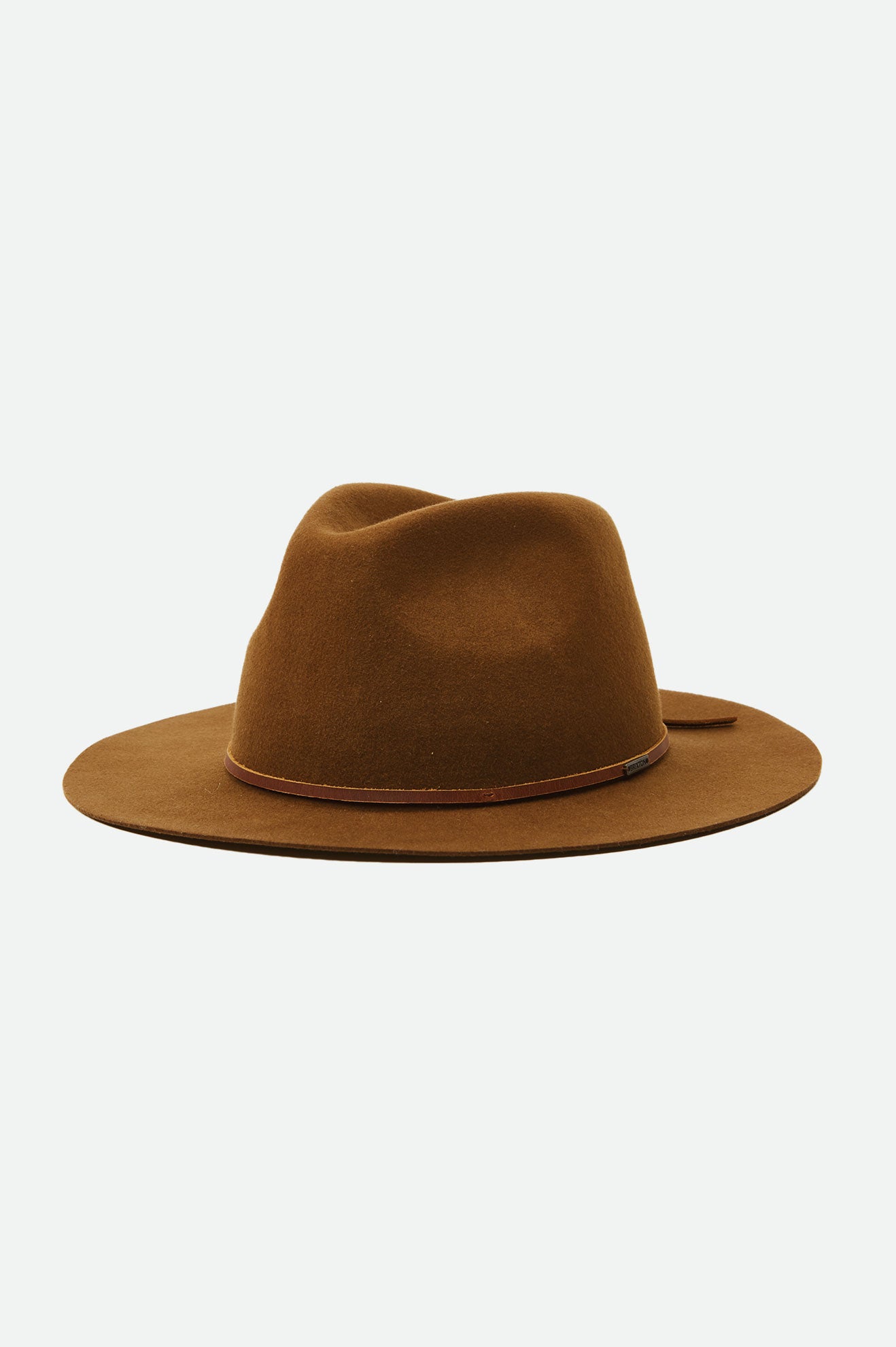 Coffee Women's Brixton Wesley Packable Fedora Fedoras | 078391-DGJ