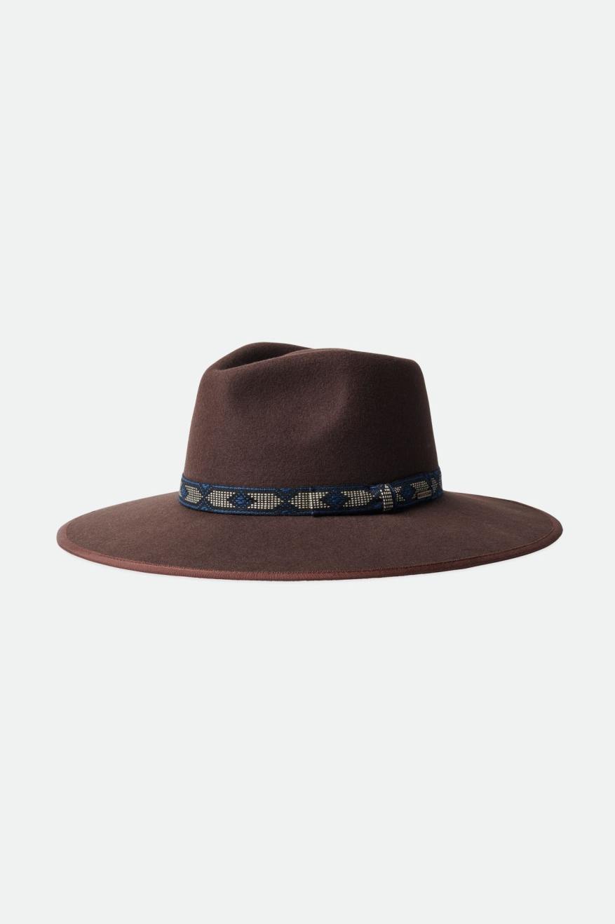 Deep Brown Men's Brixton Jo Rancher Hats | 759210-XUW