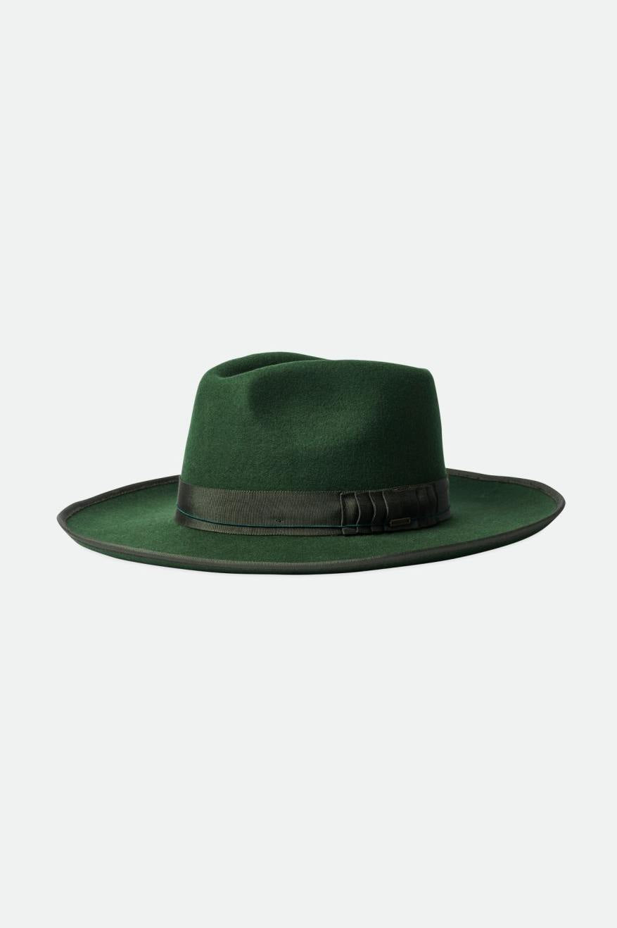 Green Women's Brixton Reno Fedora Fedoras | 654370-LSF