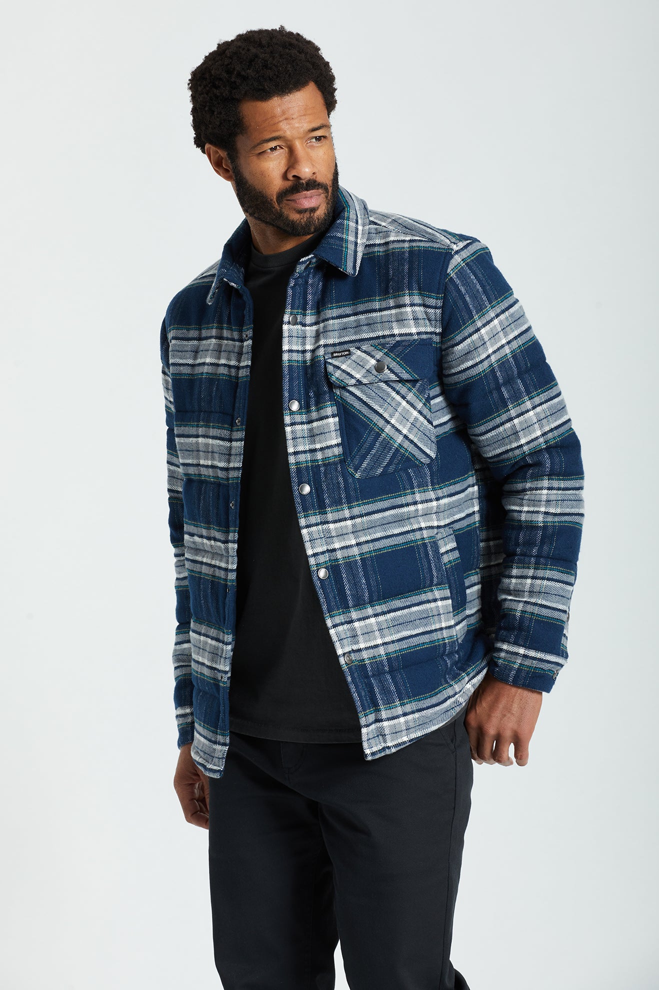 Grey Men's Brixton Cass Jackets | 874950-KAV