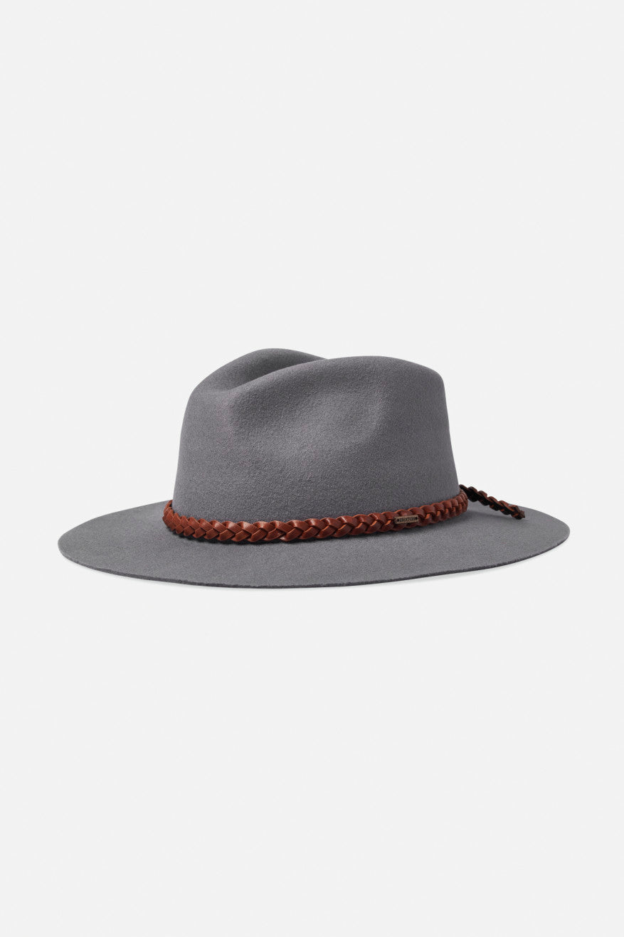 Grey Men's Brixton Messer Western Fedoras | 384012-VZQ