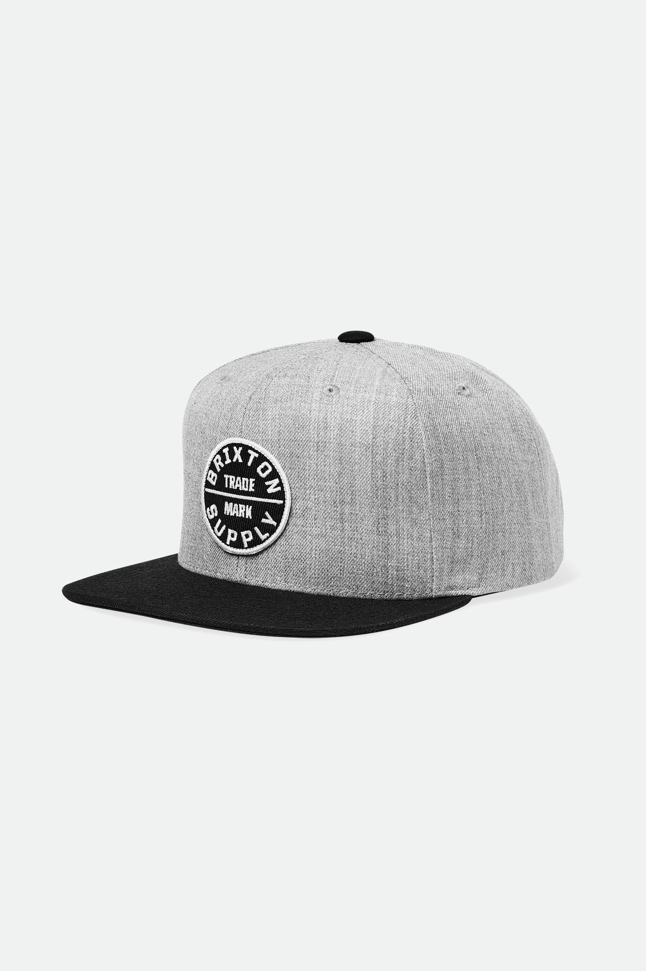 Light Grey / Black Men's Brixton Oath III Caps | 208975-XMG