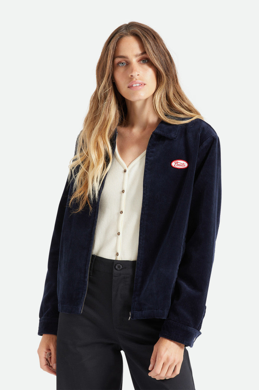 Navy Women's Brixton Utopia Jackets | 746208-XIF