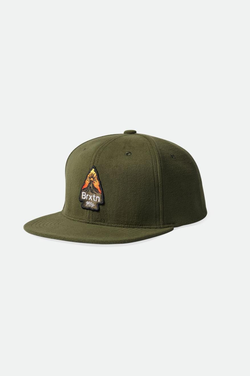 Olive Men's Brixton Holt MP Caps | 981036-URF