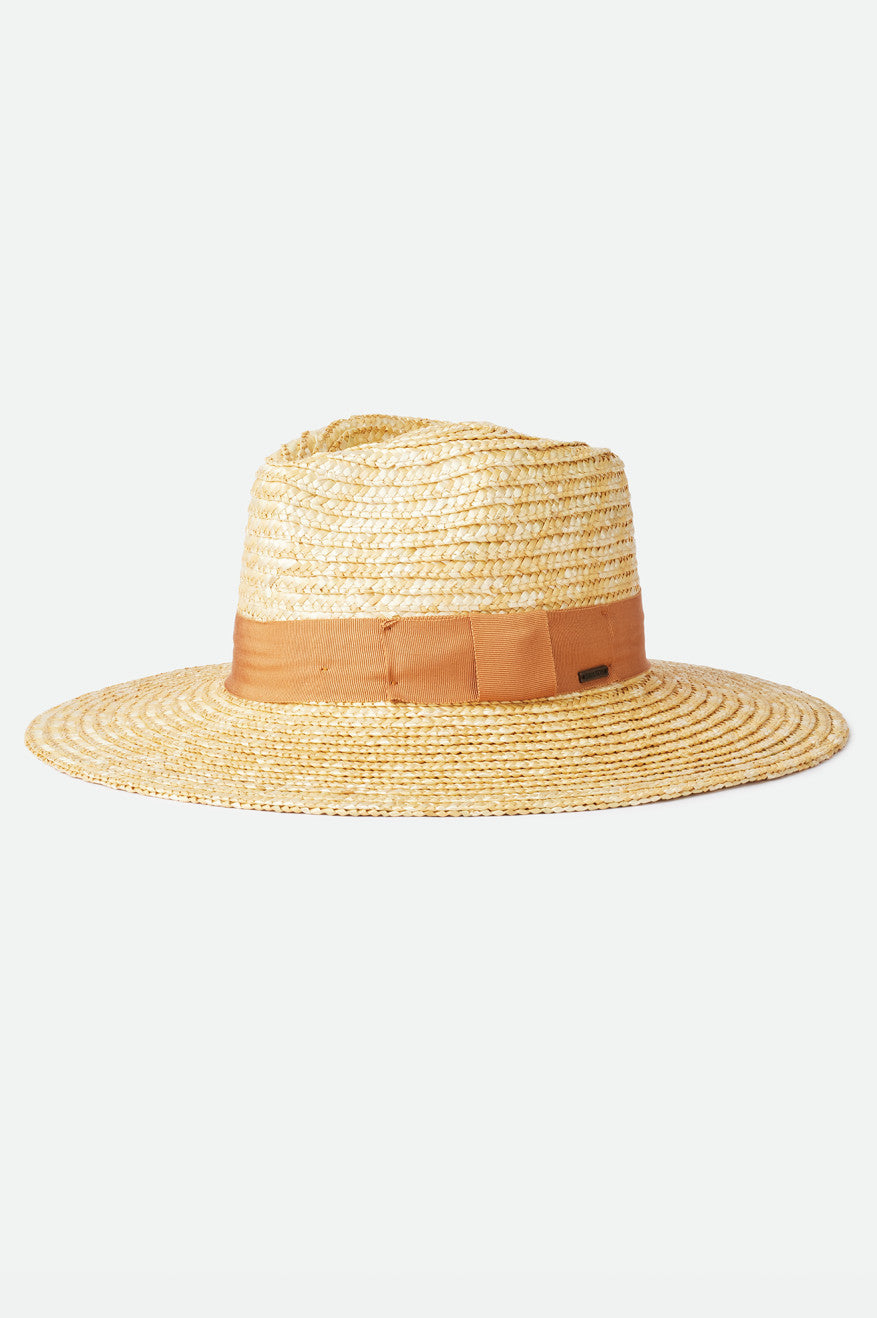 Orange Women's Brixton Joanna Straw Hats | 903421-FWM