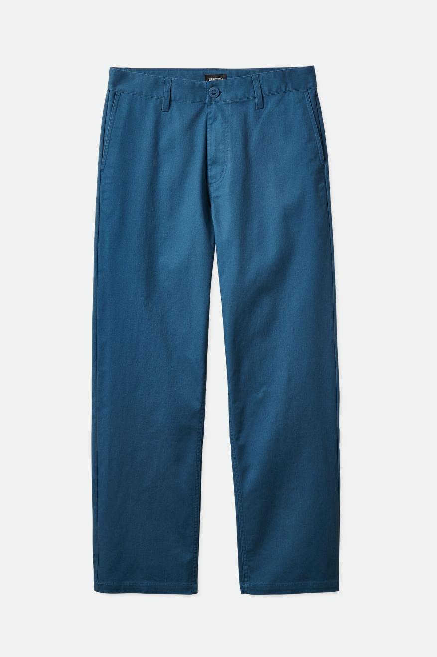 Turquoise Men's Brixton Choice Chino Relaxed Pants | 617450-IDU