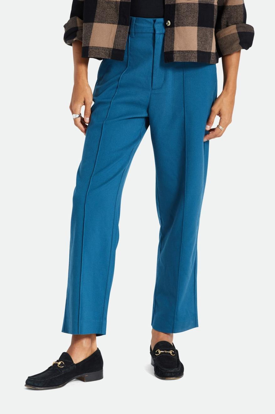 Turquoise Women's Brixton Retro Trouser Bottoms | 891254-RHB