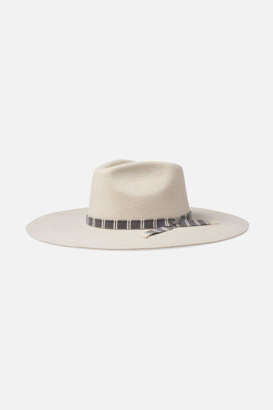 White Women's Brixton Leigh Felt Fedora Fedoras | 089425-FSY