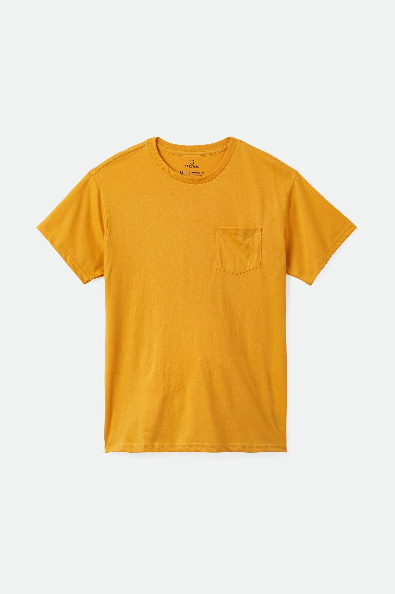 Yellow Men's Brixton Basic S/S Pocket Tops | 283094-VIJ