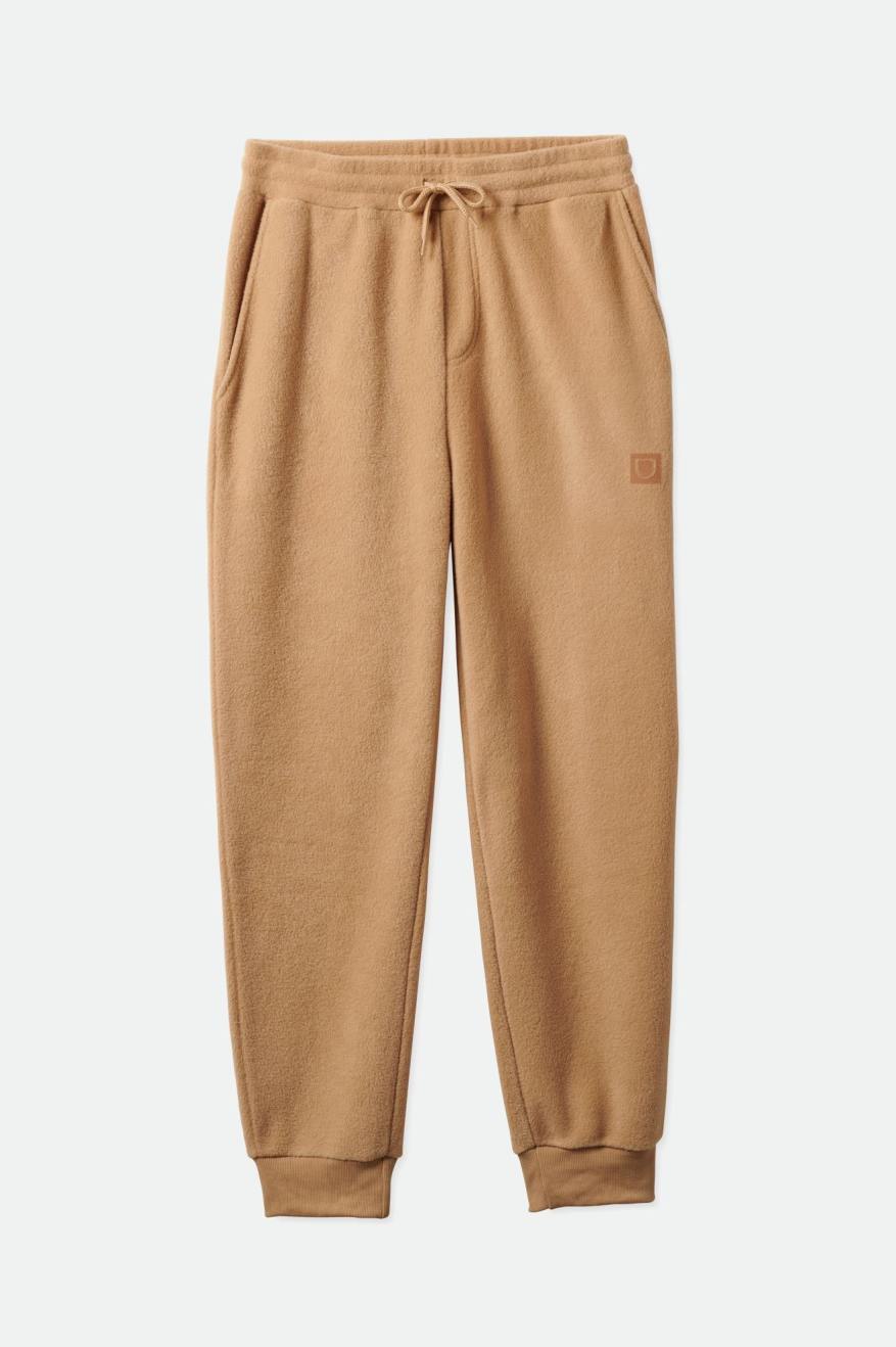 Beige Men's Brixton Blanket Fleece Jogger Pants | 725096-IRP