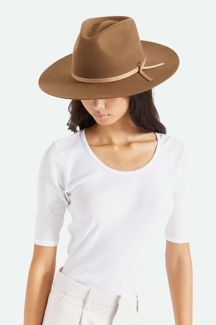 Beige Men's Brixton Cohen Cowboy Hats | 795024-ECX