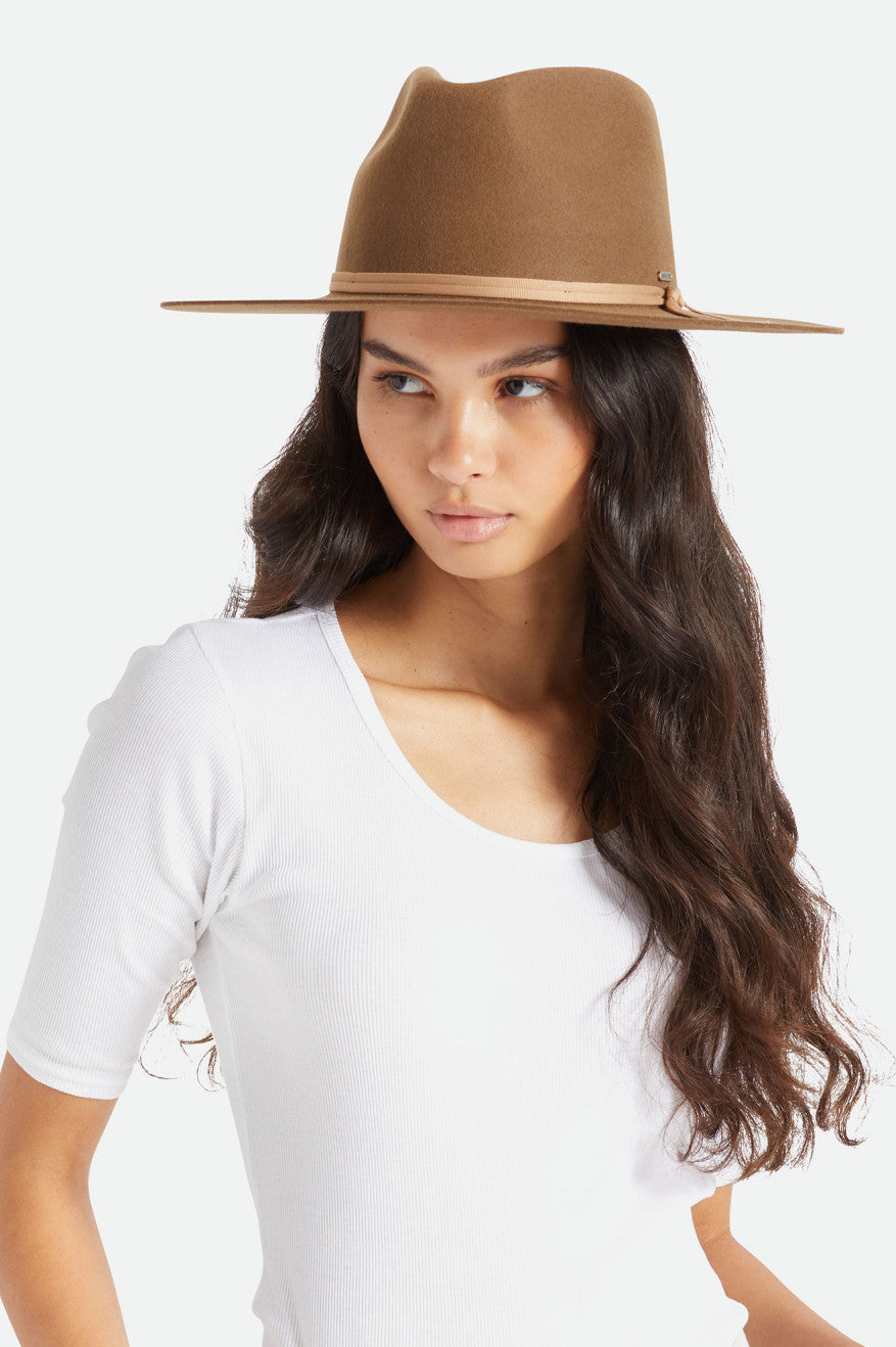 Beige Men's Brixton Cohen Cowboy Hats | 795024-ECX