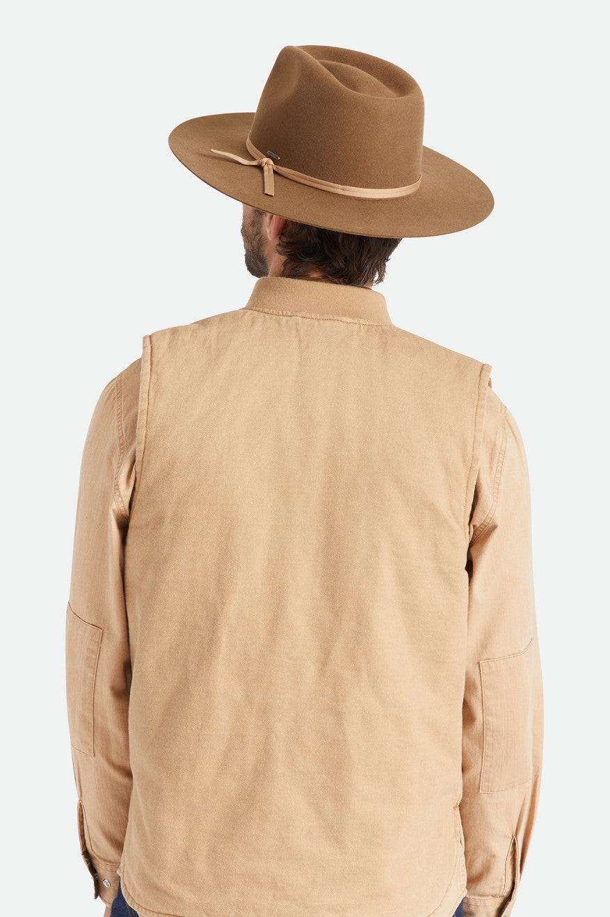 Beige Men's Brixton Cohen Cowboy Hats | 795024-ECX