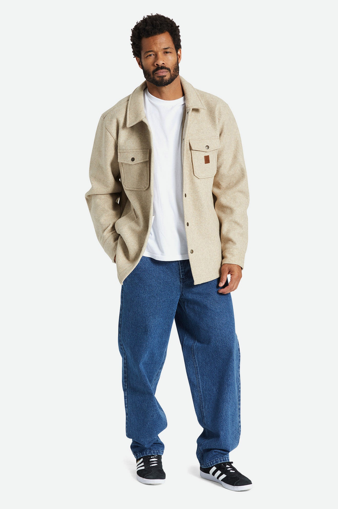 Beige Men's Brixton Durham Reserve Jackets | 723041-RNQ