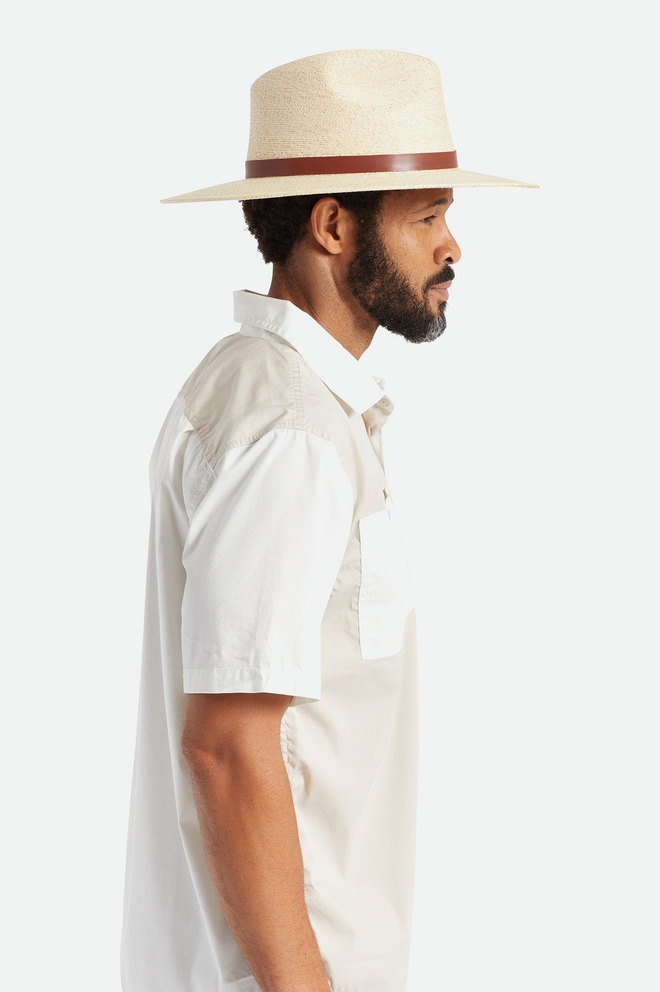 Beige Men's Brixton Field Proper Hats | 907412-NVC