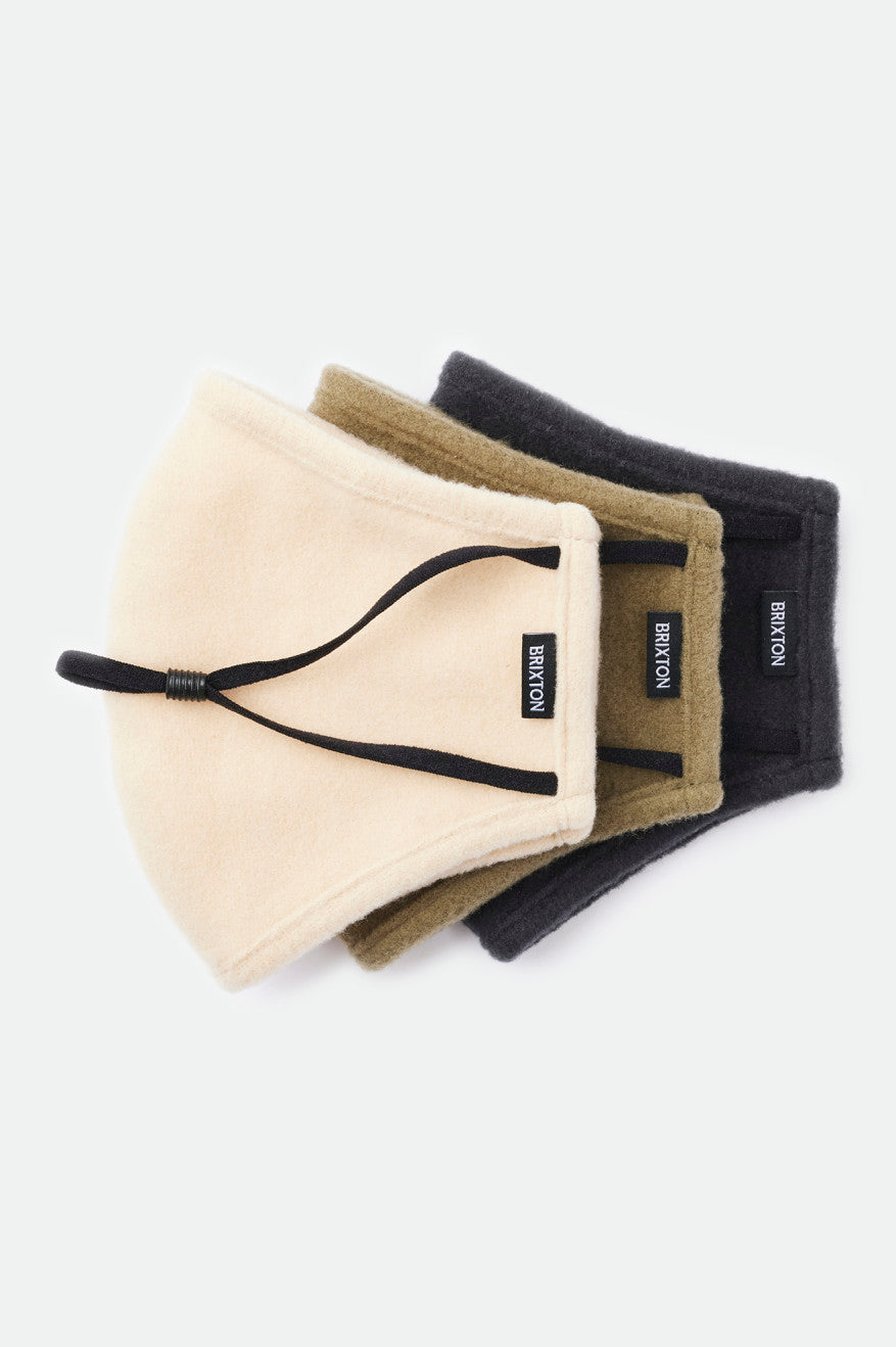 Beige Unisex Brixton Arctic Fleece Face Masks | 641723-OUK