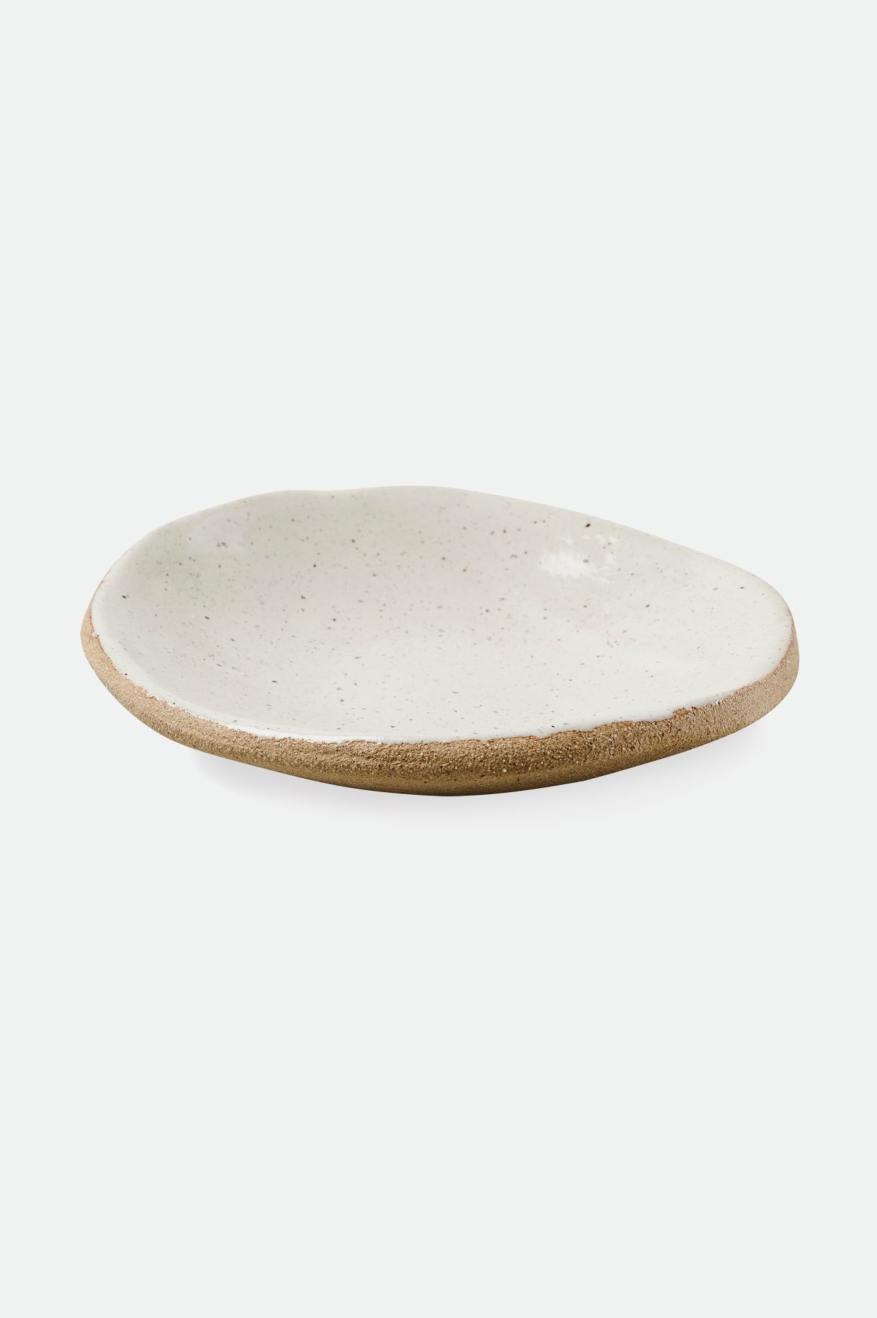 Beige Unisex Brixton O-M Hand Crafted Ceramic Catch All Dish Accessories | 265078-FYK