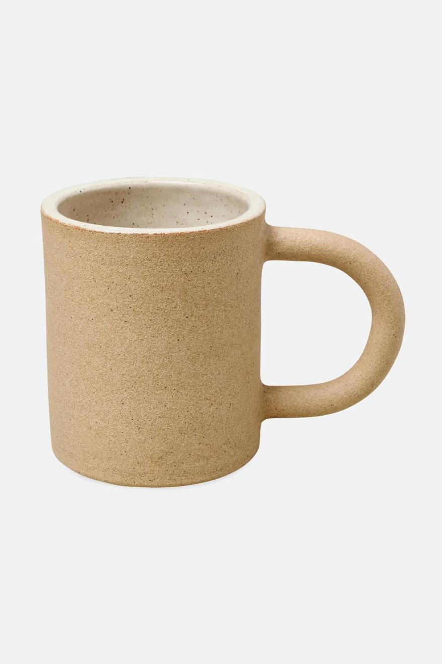 Beige Unisex Brixton O-M Hand Crafted Ceramic Mug Accessories | 563748-LBJ