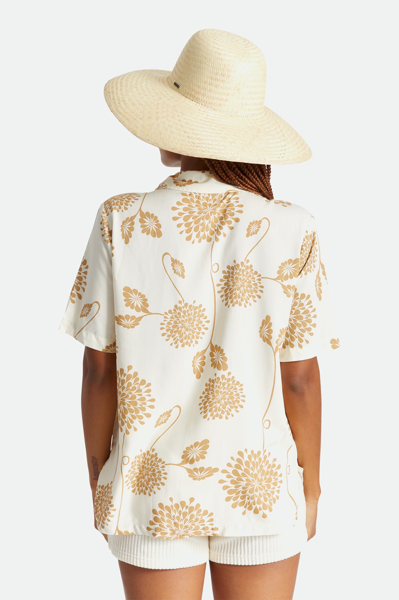 Beige Women's Brixton Janae Sun Hat Hats | 471062-DVZ