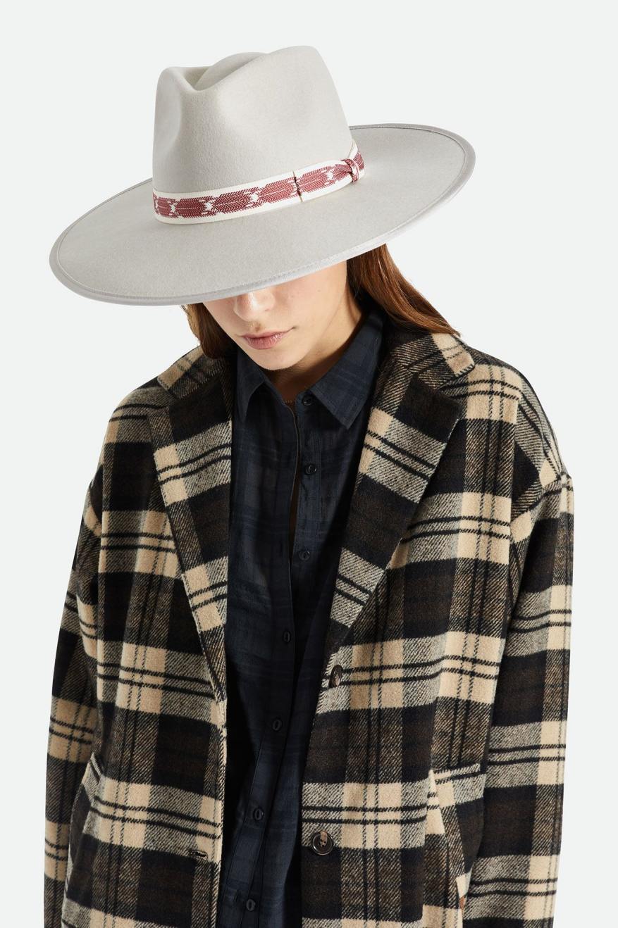 Beige Women's Brixton Jo Rancher Hat Hats | 463789-PXU