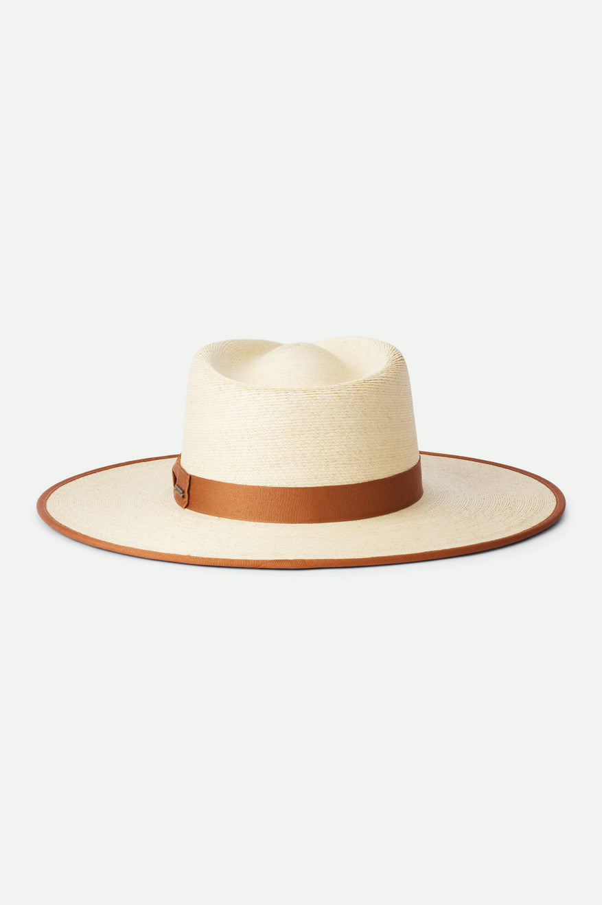 Beige Women's Brixton Jo Rancher Straw Hats | 720654-PQR