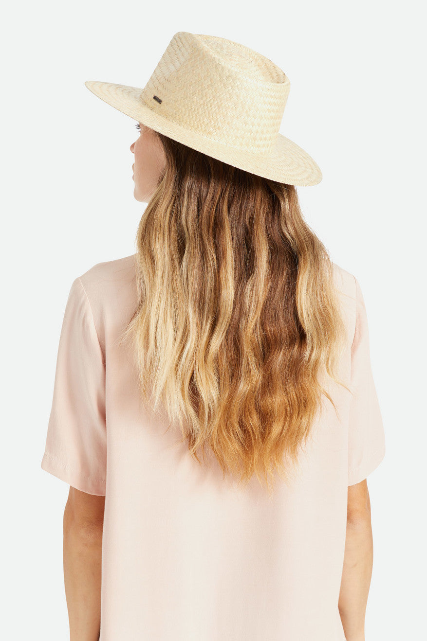 Beige Women's Brixton Marcos Palmilla Hats | 321876-MPF