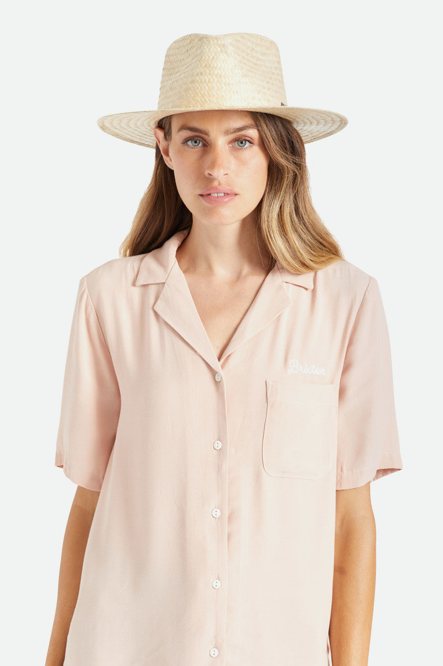 Beige Women's Brixton Marcos Palmilla Hats | 321876-MPF