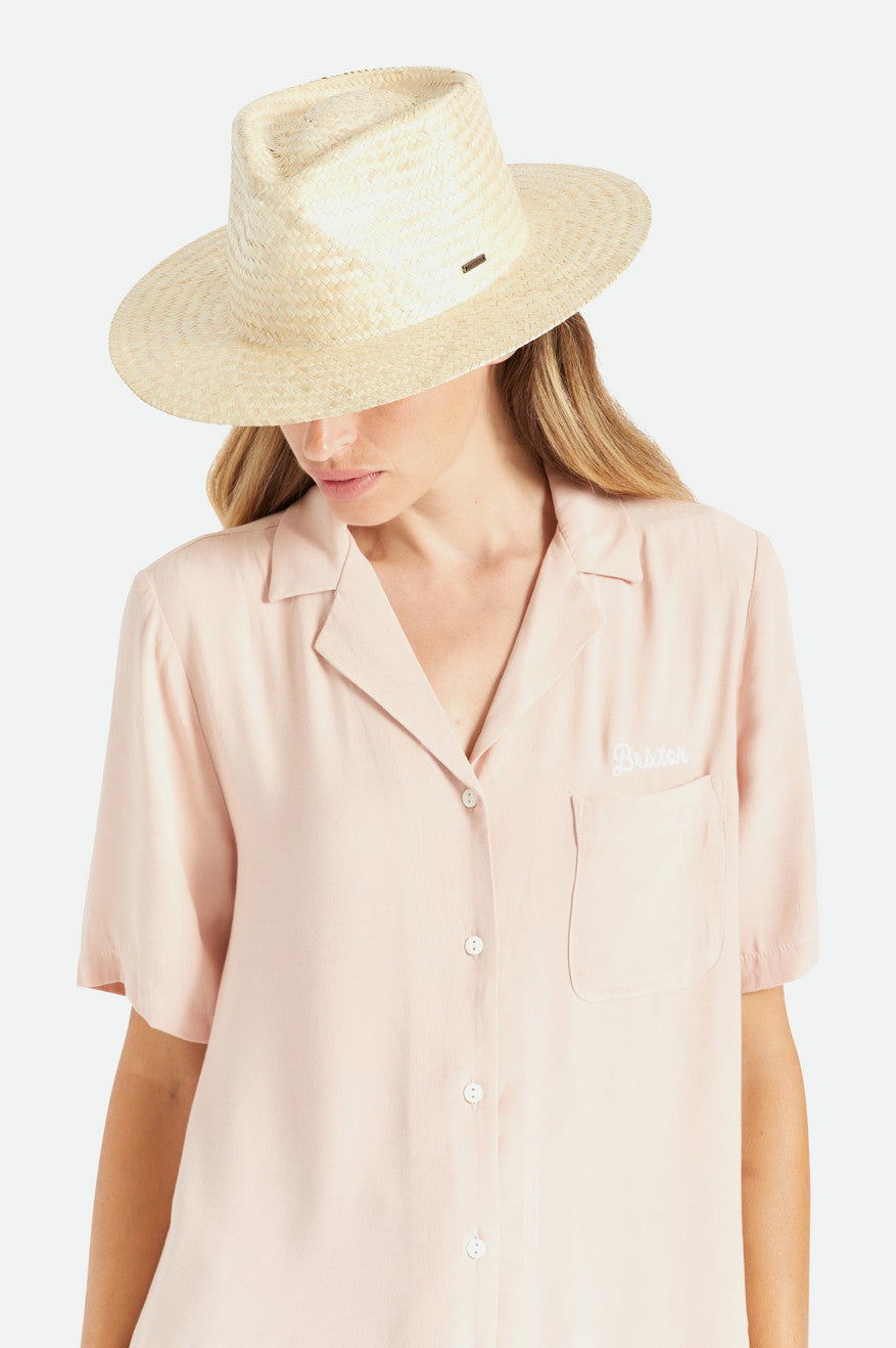 Beige Women's Brixton Marcos Palmilla Hats | 321876-MPF