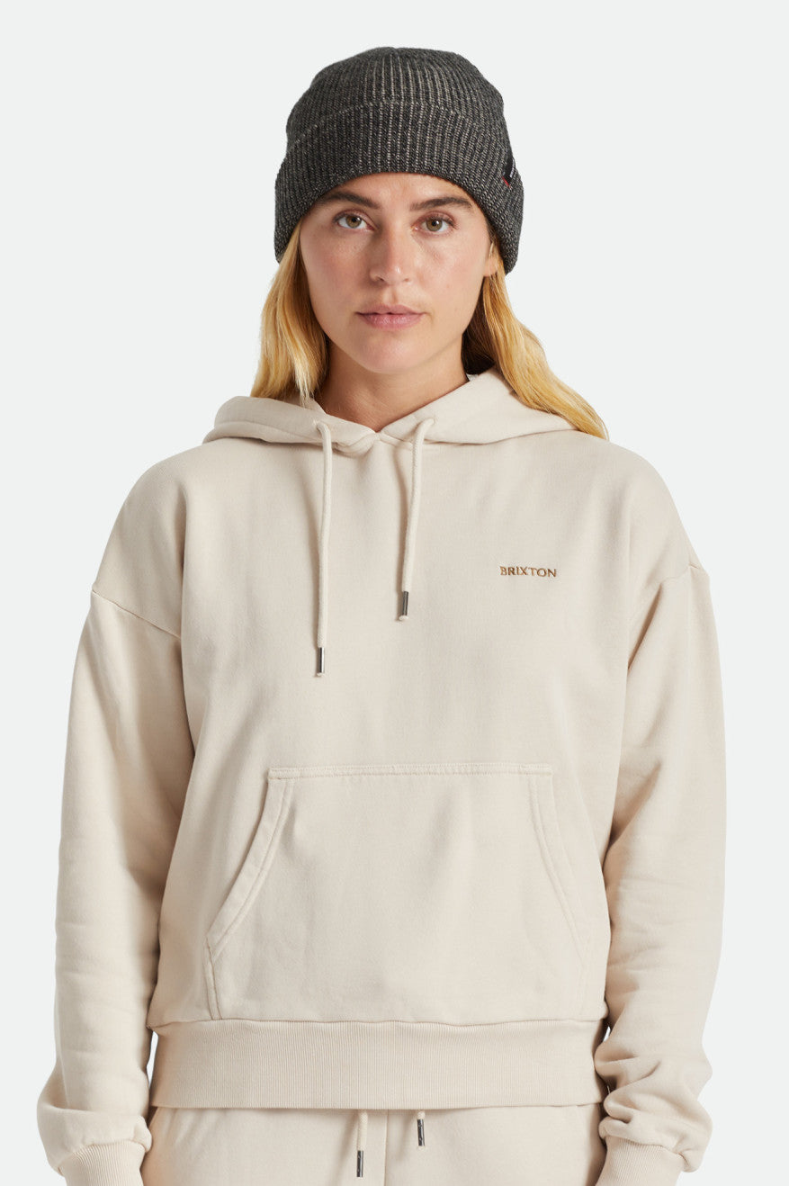 Black / Beige Women's Brixton Heist Beanie | 507386-JRZ