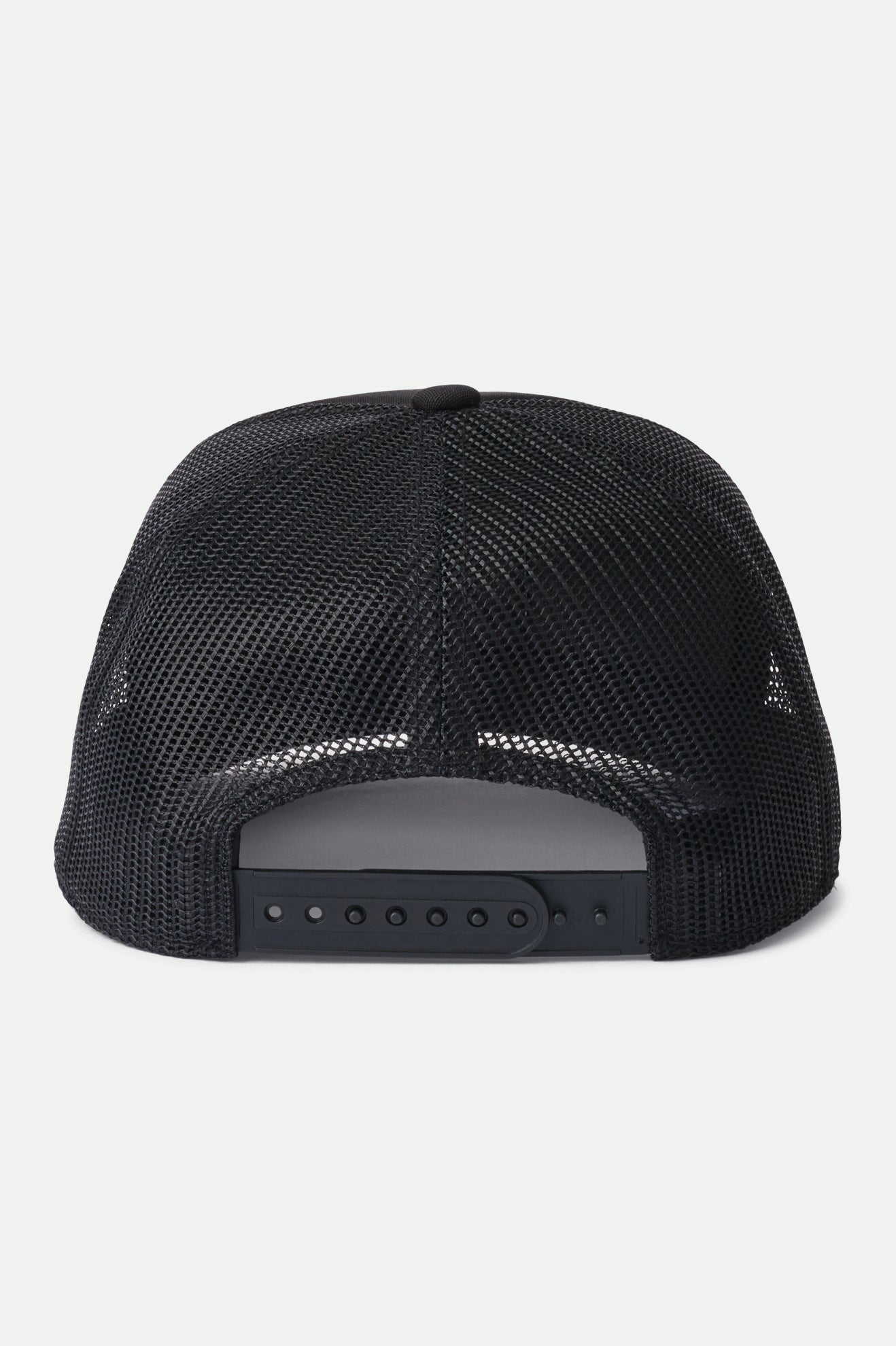 Black Men's Brixton Alpha Block NetPlus MP Trucker Hat Caps | 503694-HGC