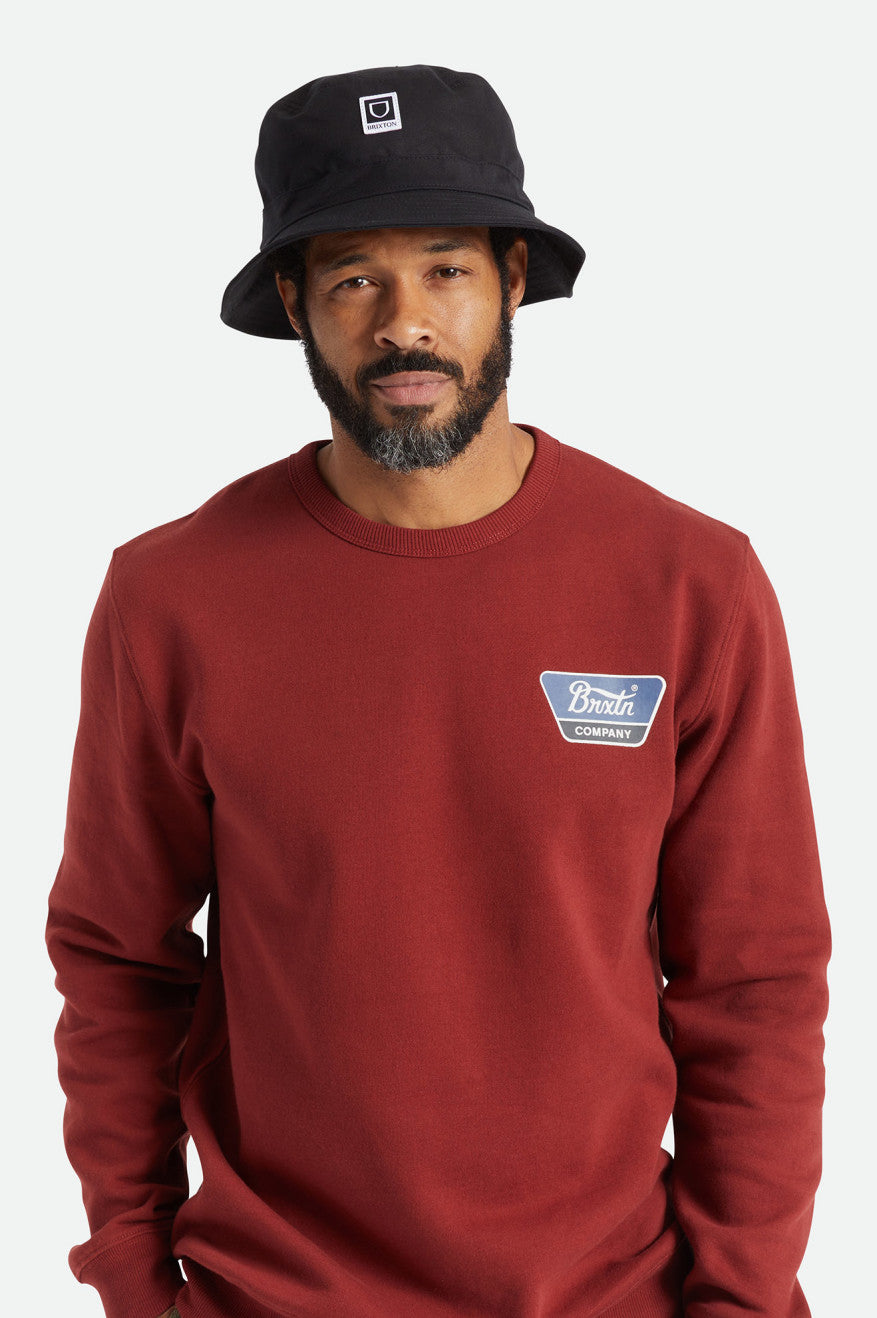 Black Men's Brixton Beta Packable Hats | 289501-EZB