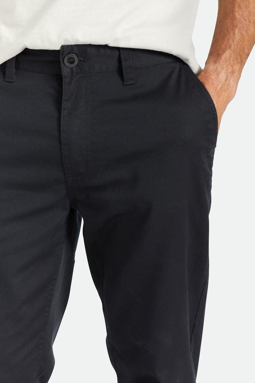 Black Men's Brixton Choice Chino Regular Pants | 327648-XUT